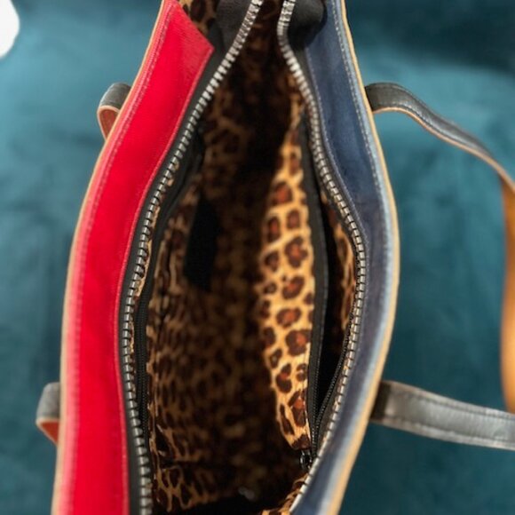 Brighton VIP Riviera Fashionista Leather Coated Canvas Shoulder Bag - Picture 4 of 6